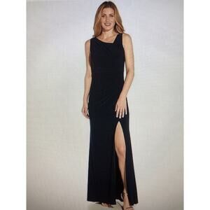 Adrianna Papell Women's Midnight Sequin Jersey Dress 24W NEW $219 AP1E210681